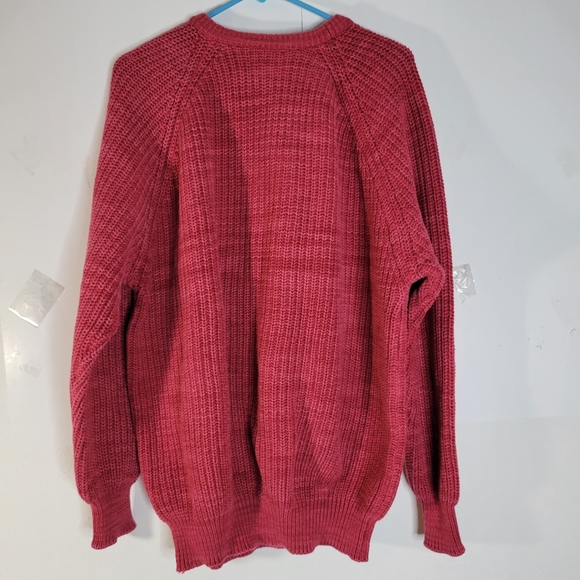 Mens LL Bean 100% Cotton USA Made Chunky knit sweater  Sz XL USA made - Picture 8 of 10